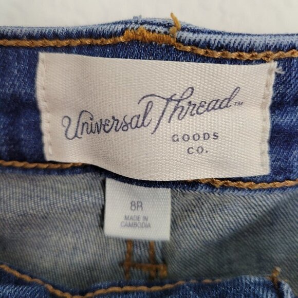 Universal Thread Sz 8 Regular High Rise Skinny Jeans Medium Wash Worn 1x Denim - Picture 7 of 10
